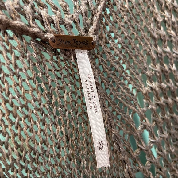 Free people oversized boho knit sleeveless top - Picture 4 of 6